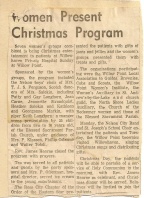 Many groups in the area helped to enrich the lives of the residents of Willowhaven News paper article-1960's Mary Carne files