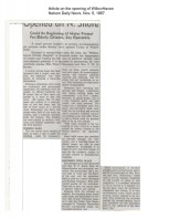 Willowhaven opens with six residents and big plans for the future-1957 Nelson Daily News article Nov.5,1957 (pg.2)