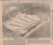 Kokanee Creek Park- NDN June 9 1972 - P. Ormond files